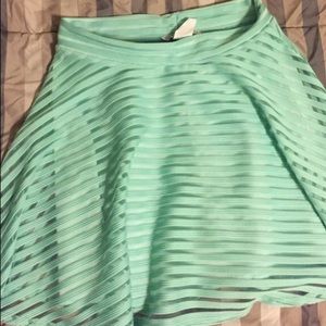 Light green skirt